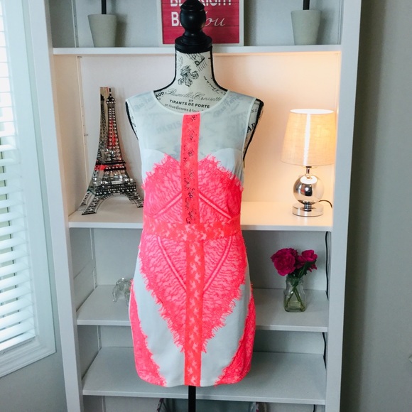 Ark & Co. Neon Pink/White Mini Dress - Picture 7 of 7